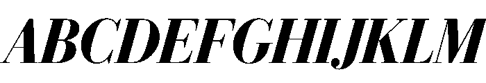Eugenio Serif Poster Demi Italic Font UPPERCASE