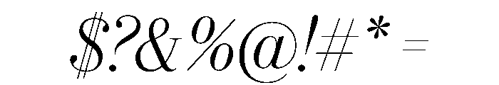 Eugenio Serif Poster Extralight Italic Font OTHER CHARS