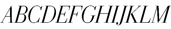 Eugenio Serif Poster Extralight Italic Font UPPERCASE