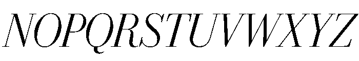 Eugenio Serif Poster Extralight Italic Font UPPERCASE