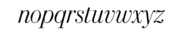 Eugenio Serif Poster Extralight Italic Font LOWERCASE