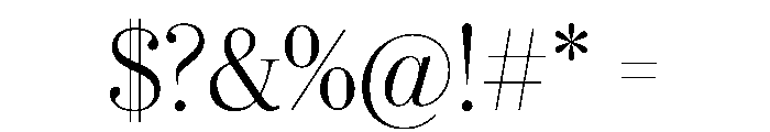 Eugenio Serif Poster Extralight Font OTHER CHARS