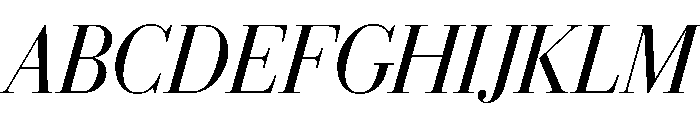 Eugenio Serif Poster Light Italic Font UPPERCASE