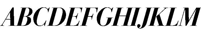 Eugenio Serif Poster Medium Italic Font UPPERCASE