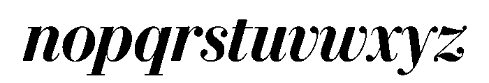 Eugenio Serif Poster Medium Italic Font LOWERCASE