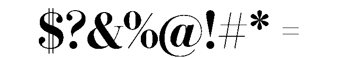 Eugenio Serif Poster Medium Font OTHER CHARS