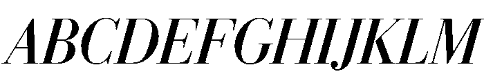 Eugenio Serif Poster Regular Italic Font UPPERCASE