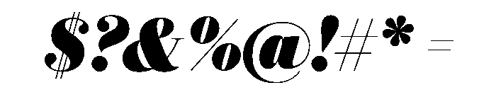Eugenio Serif Poster Ultra Italic Font OTHER CHARS