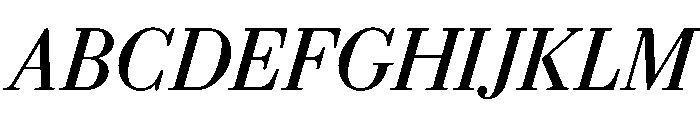 Eugenio Serif Regular Italic Font UPPERCASE
