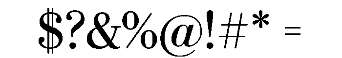 Eugenio Serif Regular Font OTHER CHARS