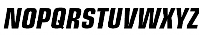 Europe Condensed Bold Oblique Font UPPERCASE