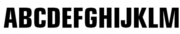 Europe Condensed Bold Font UPPERCASE