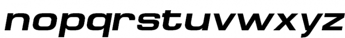 Europe Extended Bold Oblique Font LOWERCASE
