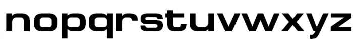 Europe Extended Bold Font LOWERCASE