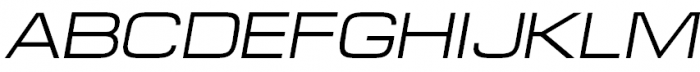 Europe Extended Oblique Font UPPERCASE
