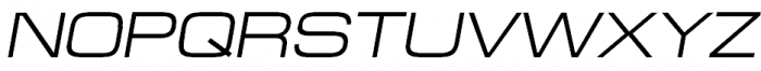 Europe Extended Oblique Font UPPERCASE