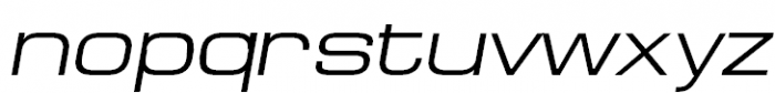 Europe Extended Oblique Font LOWERCASE