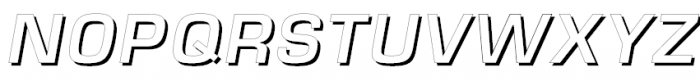 Europe Shadow Demi Oblique Font UPPERCASE