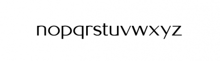Eurosans Pro Expanded Regular Font LOWERCASE