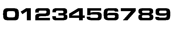 Eurostile Extended Bold Font OTHER CHARS