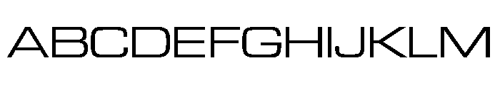 Eurostile Extended Regular Font UPPERCASE