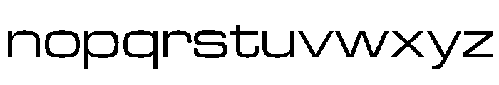 Eurostile Extended Regular Font LOWERCASE