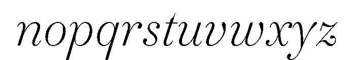 Evalfey Variable Light Italic Font LOWERCASE