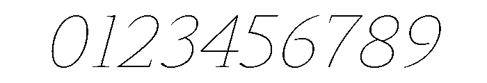 Evalfey Variable Thin Italic Font OTHER CHARS