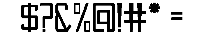 EVOLNIX-Regular Font OTHER CHARS