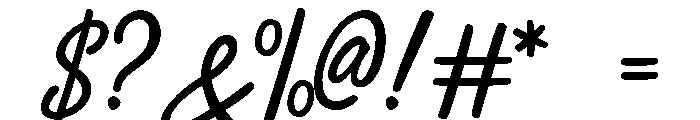Evalluasy-Regular Font OTHER CHARS
