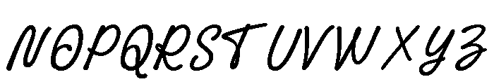 Evalluasy-Regular Font UPPERCASE