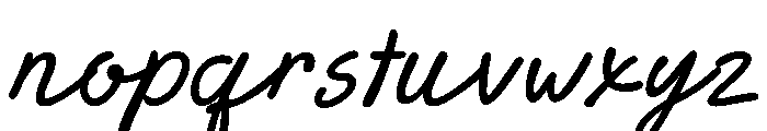 Evalluasy-Regular Font LOWERCASE