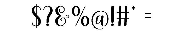 Evalyne Font OTHER CHARS