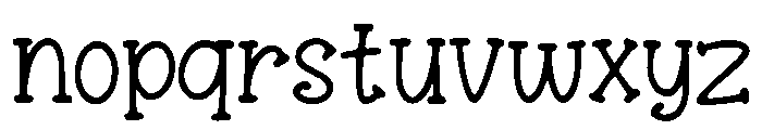 Evan Font LOWERCASE