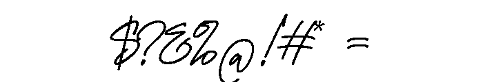 Evangeline Calligraphy Font OTHER CHARS