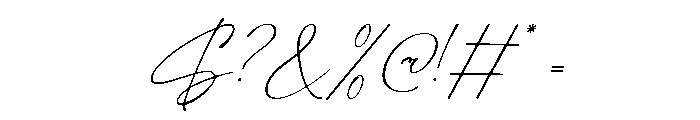 Evanthia Regular Font OTHER CHARS
