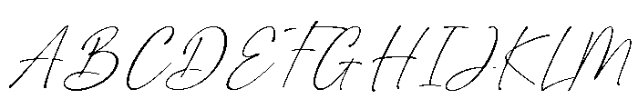 Evanthia Regular Font UPPERCASE