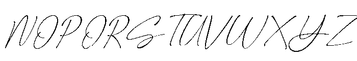 Evanthia Regular Font UPPERCASE