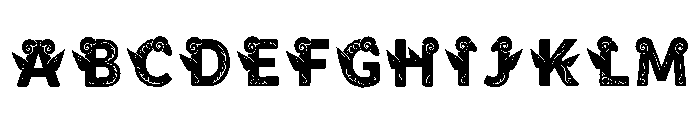 Eveln Regular Font UPPERCASE