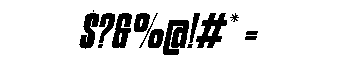 Evential Italic Font OTHER CHARS