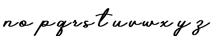 EverlySign Font LOWERCASE