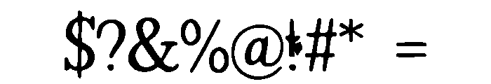 Eversen Font OTHER CHARS