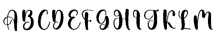 Evershine Font UPPERCASE
