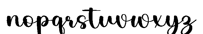 Evershine Font LOWERCASE