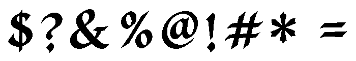 Evershore Regular Font OTHER CHARS