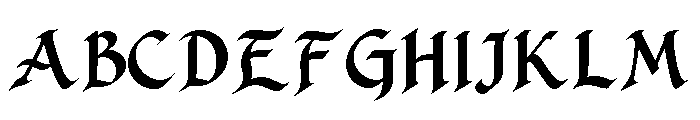 Evershore Regular Font UPPERCASE