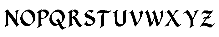 Evershore Regular Font UPPERCASE