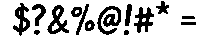 Everyday Hand Font OTHER CHARS