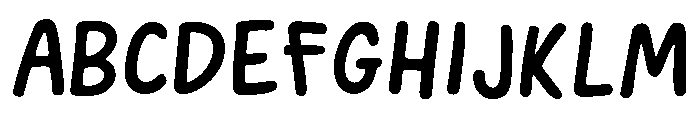 Everyday Hand Font UPPERCASE