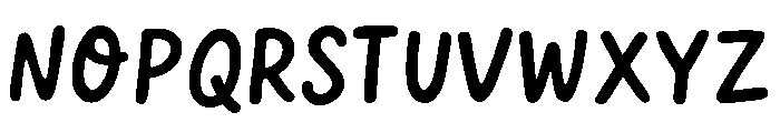 Everyday Hand Font UPPERCASE